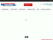 Tablet Screenshot of garagedoorsolutionstx.com